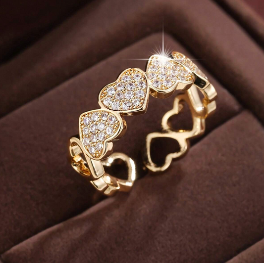 Soft Heart Glow Ring – Zirconia Edition
