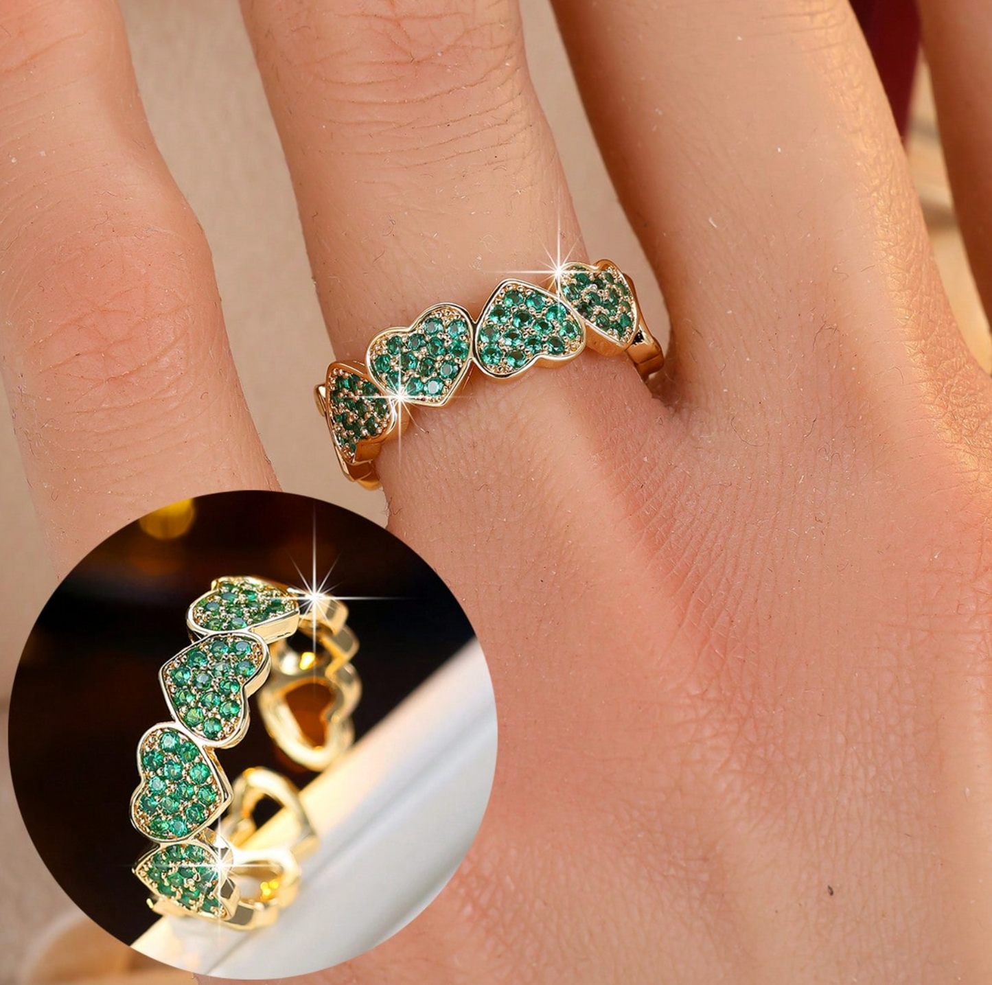Soft Heart Glow Ring – Zirconia Edition