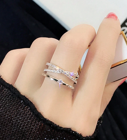 Eternal Cross Glow Ring – Zirconia Edition