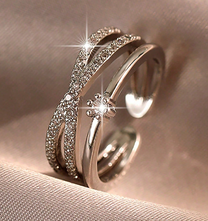 Eternal Cross Glow Ring – Zirconia Edition