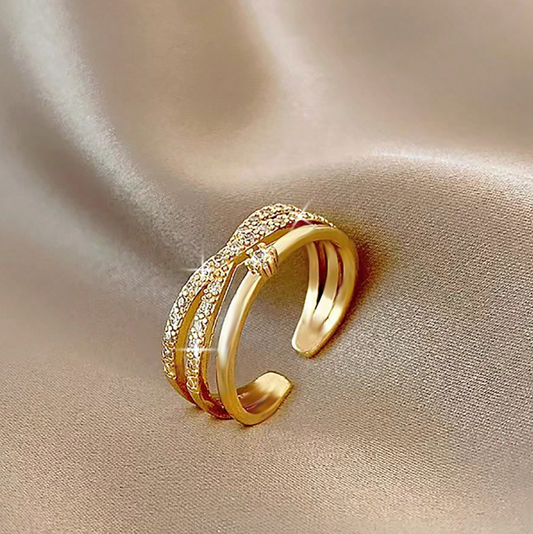 Eternal Cross Glow Ring – Zirconia Edition