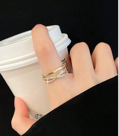 Eternal Cross Glow Ring – Zirconia Edition