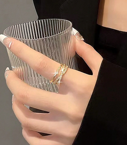 Eternal Cross Glow Ring – Zirconia Edition