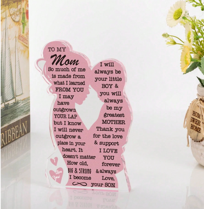 Acrylic Mom Keepsake – Gift from Daughter