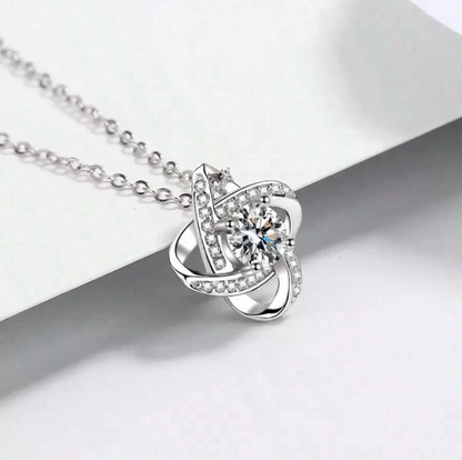 To My Beautiful Mom – Love Knot Necklace Gift Set