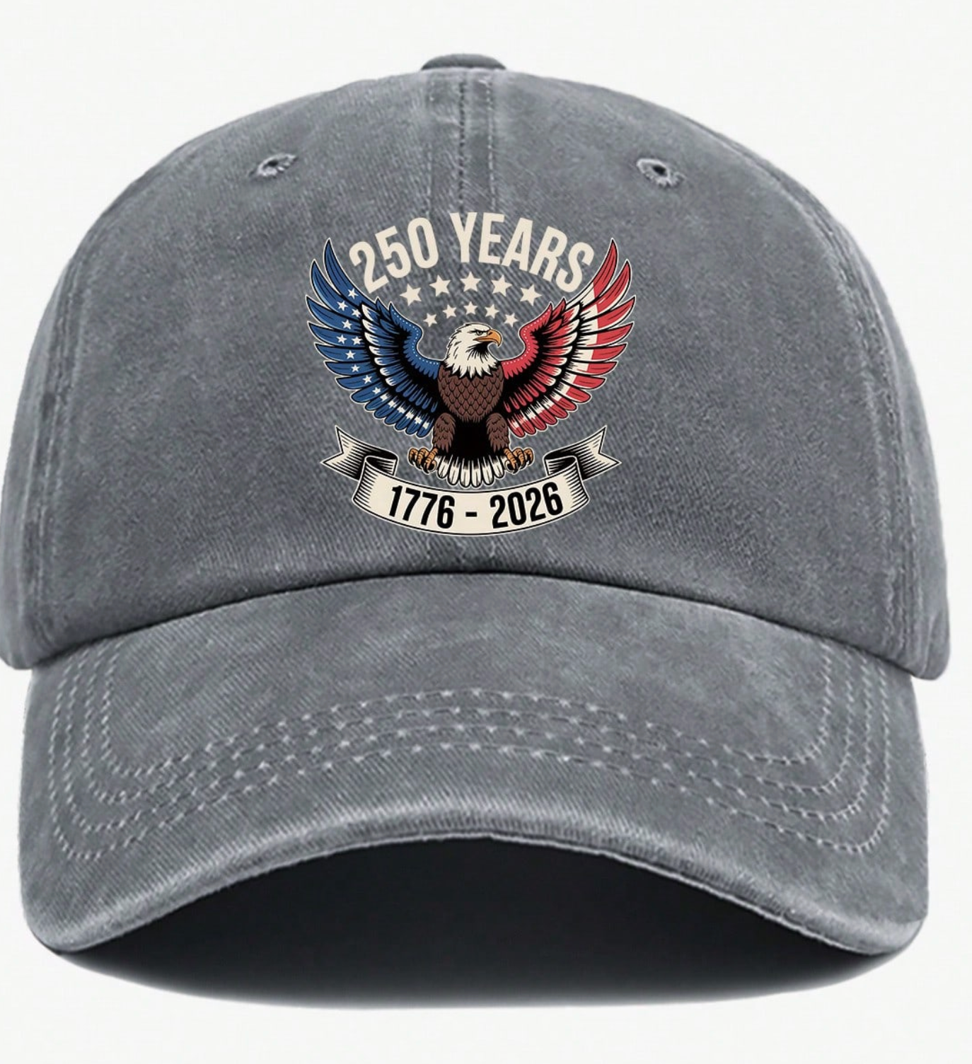 United States 250th Anniversary Patriotic Eagle - Vintage Trucker Hat