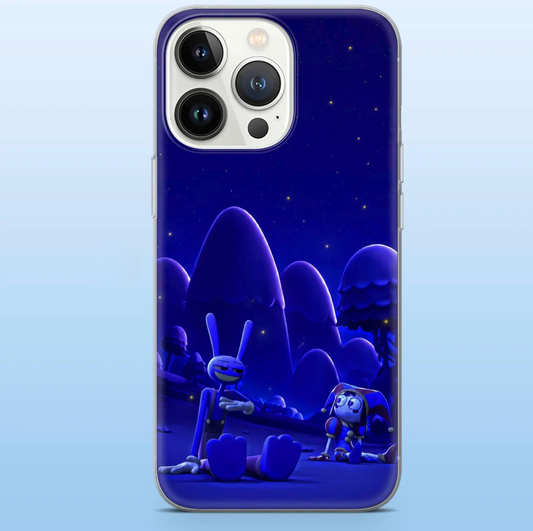 Midnight Circus Friends Clear Phone Case