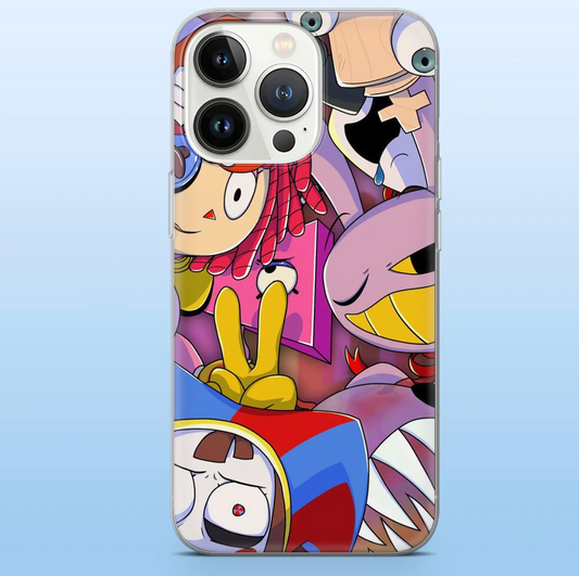 Chaotic Circus Crew Selfie Clear Phone Case