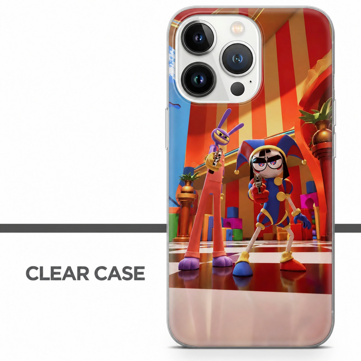 Ready for Circus Chaos Clear Phone Case