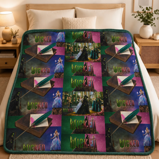 Pink and Green Magical Friendship Blanket