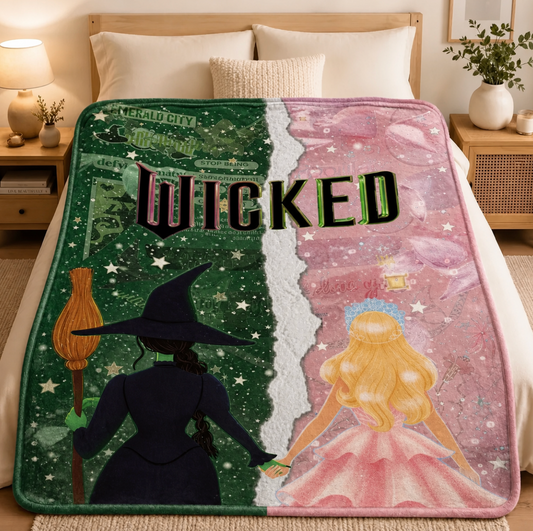 Pink and Green Opposites Friendship Blanket