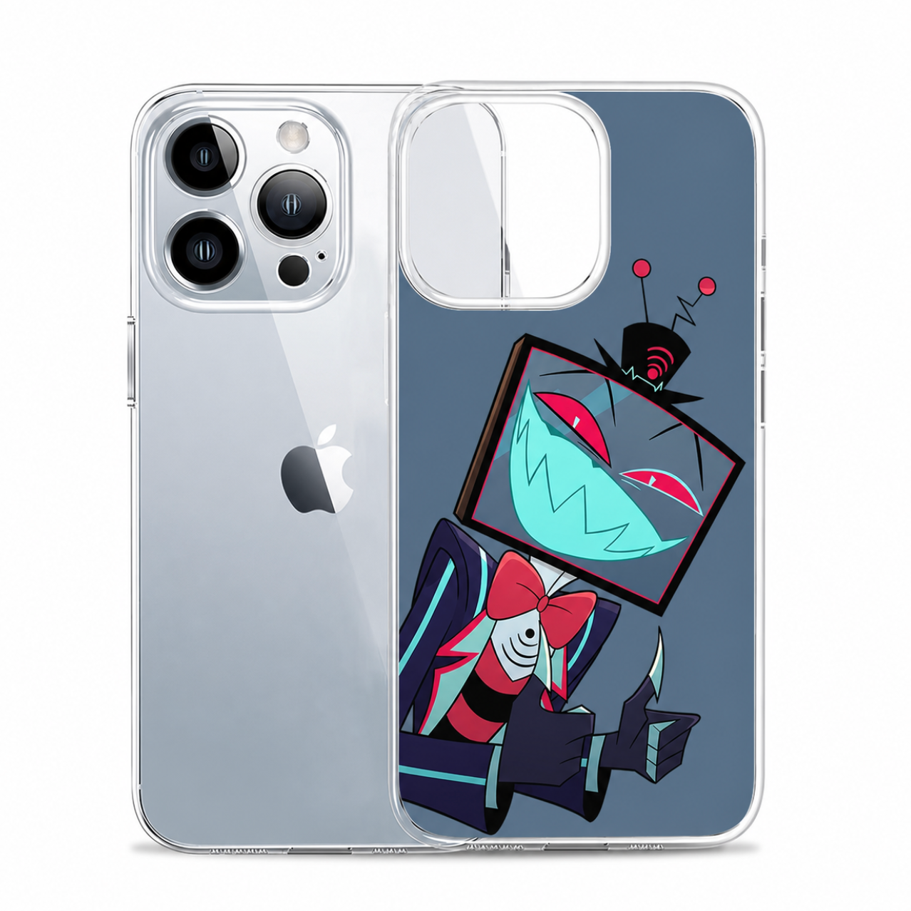 Neon Screen Overlord Clear Phone Case