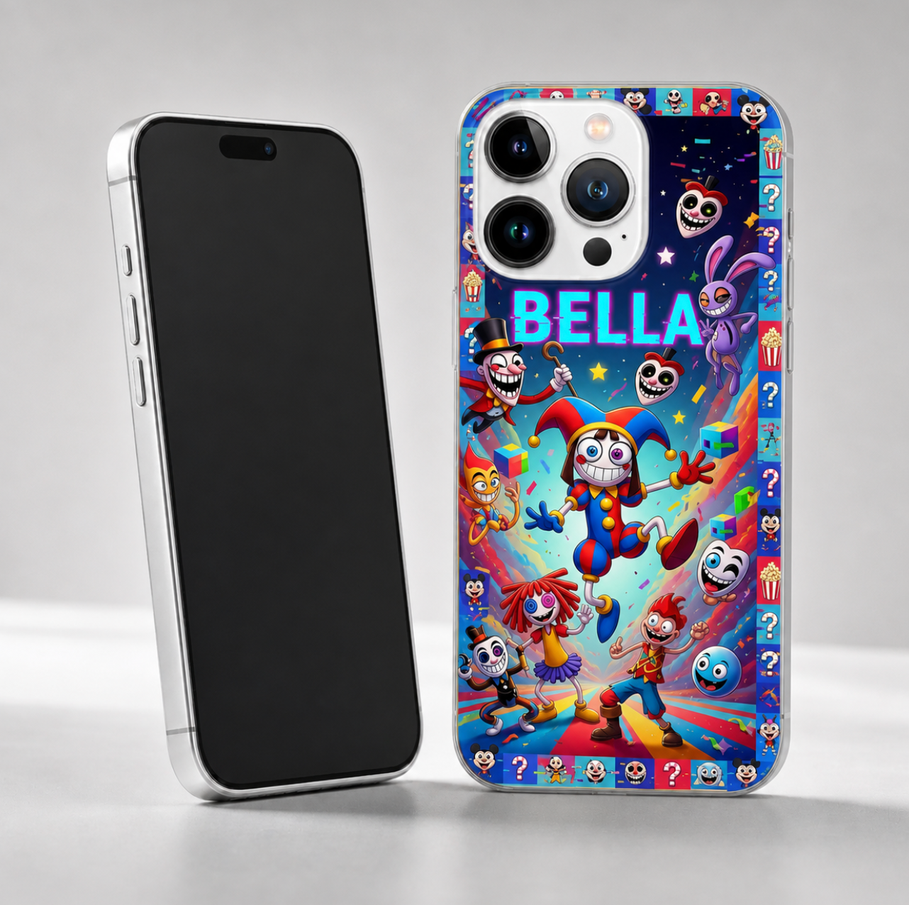 Personalized Digital Circus Carnival Clear Phone Case