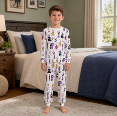 White Bunny Jester Family Matching Pajamas