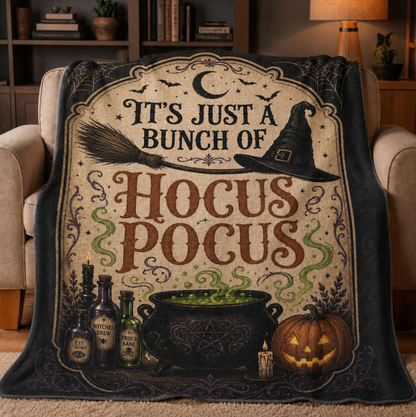 Vintage Spell Cauldron Blanket