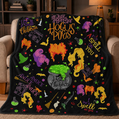 Spooky Witch Movie Blanket