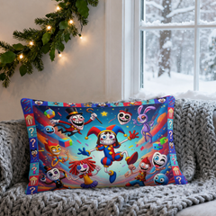 Colorful Circus Friends Pillow