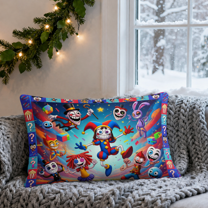Colorful Circus Friends Pillow