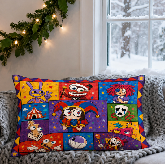 Circus Patchwork Pillow