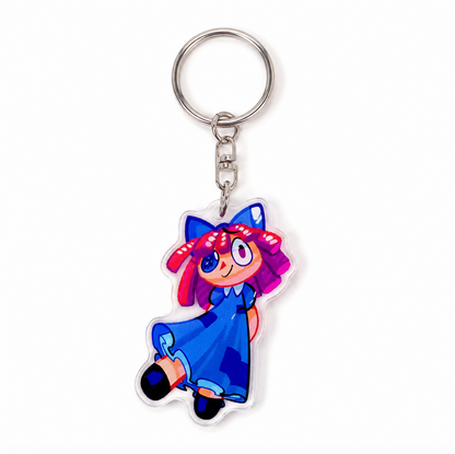 Digital Circus Doll Acrylic Keychain