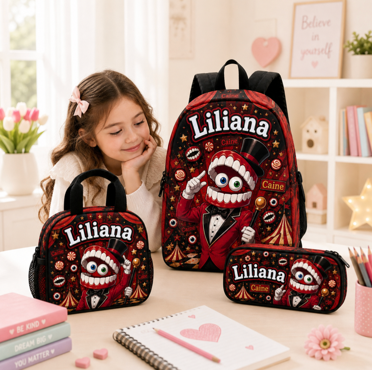 Custom Red Ringmaster School Set