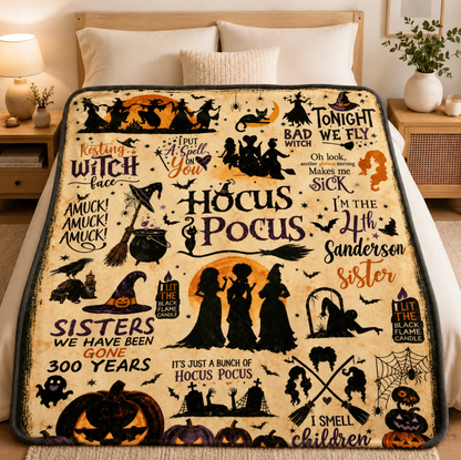 Vintage Witch Movie Blanket