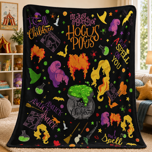 Spooky Witch Movie Blanket