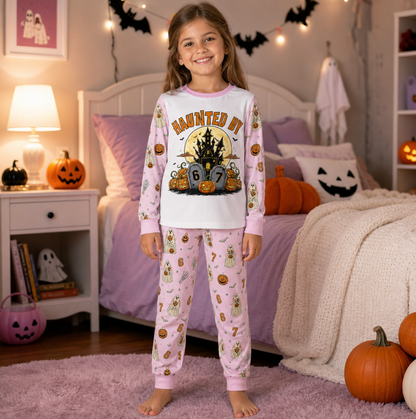 Haunted By 6-7 Meme Halloween Family Matching Pajamas