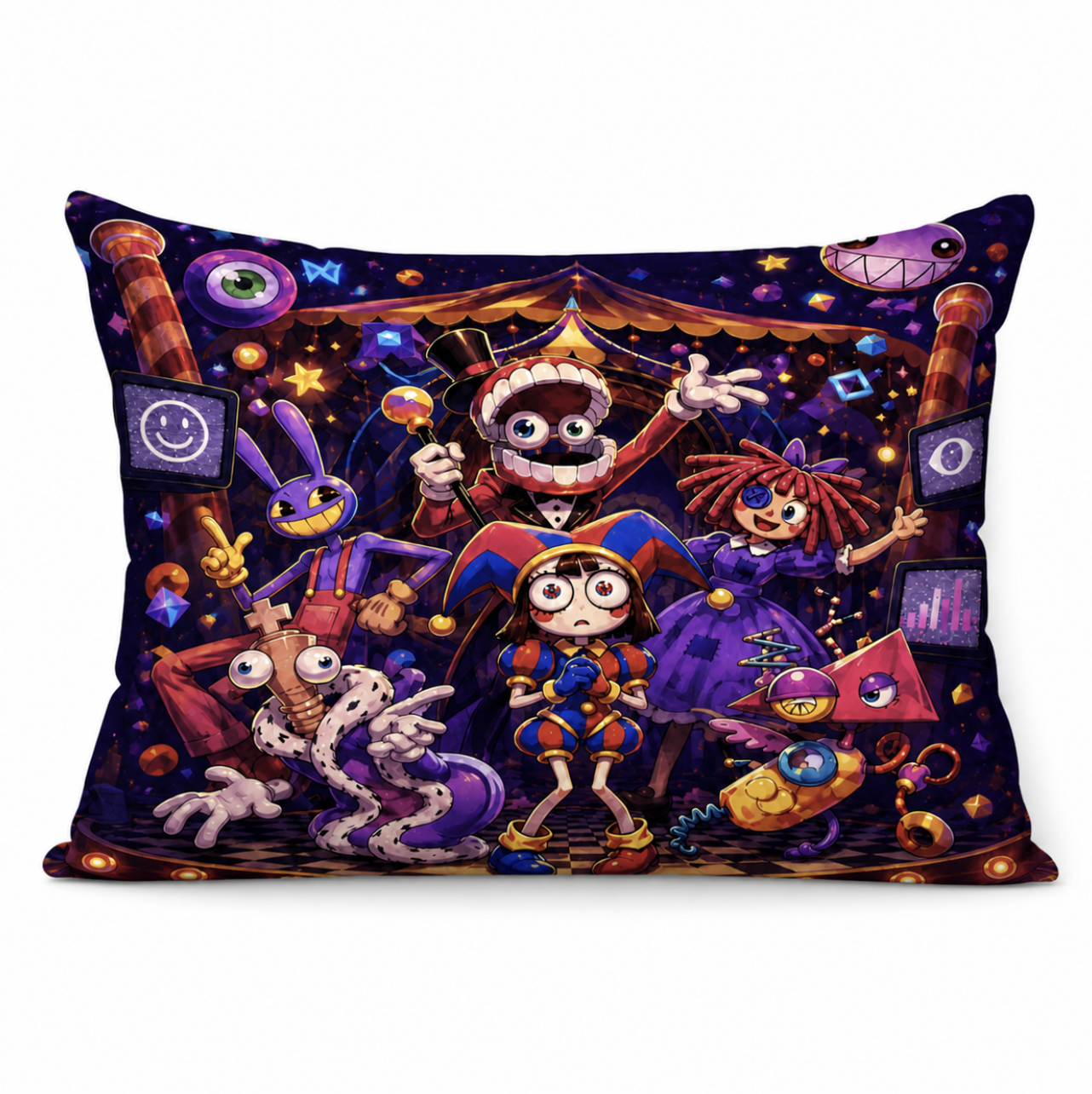 Dark Circus Friends Pillow 18x13 inch