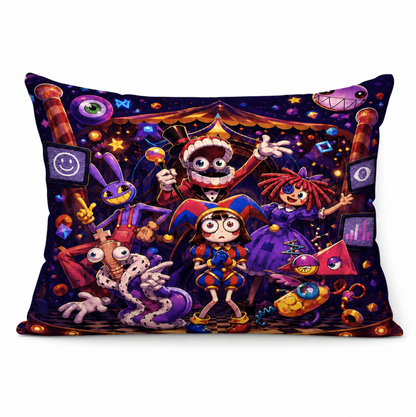 Dark Circus Friends Pillow 18x13 inch
