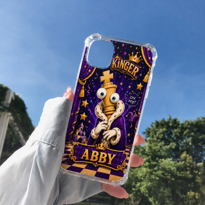 Personalized Royal Circus King Clear Phone Case
