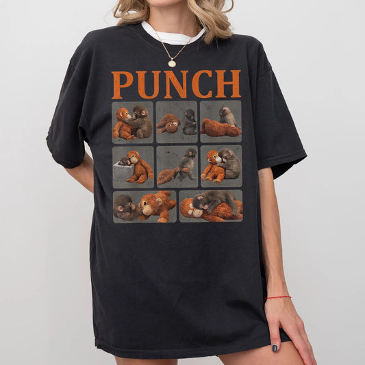 Comfort Colors Baby Monkey Punch Shirt – Cute Cozy Monkey Graphic Tee