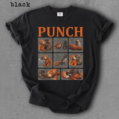 Comfort Colors Baby Monkey Punch Shirt – Cute Cozy Monkey Graphic Tee