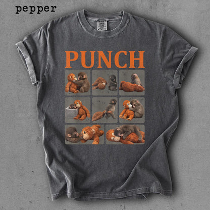 Comfort Colors Baby Monkey Punch Shirt – Cute Cozy Monkey Graphic Tee
