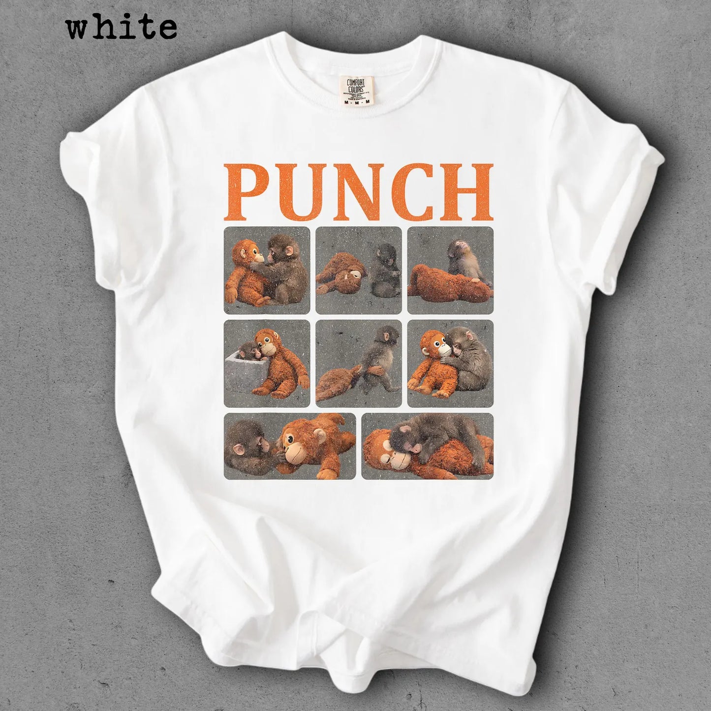 Comfort Colors Baby Monkey Punch Shirt – Cute Cozy Monkey Graphic Tee