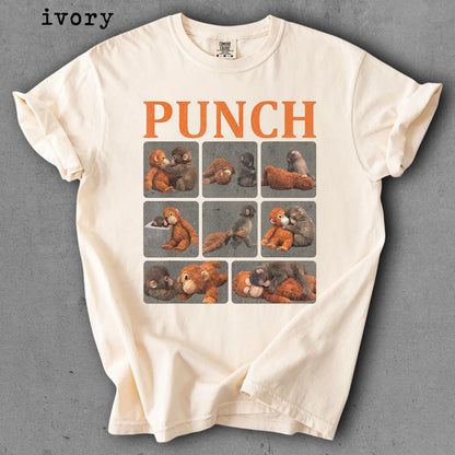 Comfort Colors Baby Monkey Punch Shirt – Cute Cozy Monkey Graphic Tee