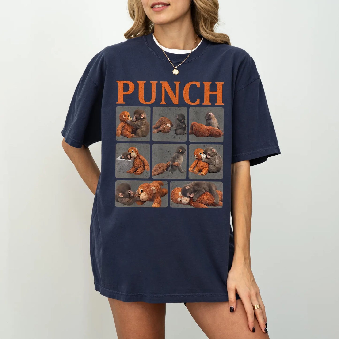 Comfort Colors Baby Monkey Punch Shirt – Cute Cozy Monkey Graphic Tee