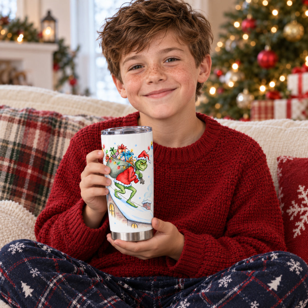 Cheer Up, Dude – 20oz Christmas Quote Tumbler
