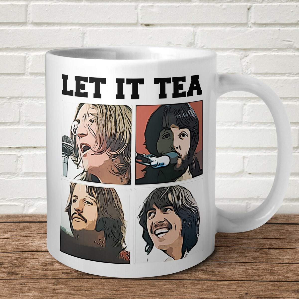 Classic Rock 1960s British Invasion Legend Funny Pun Retro Accent Mug