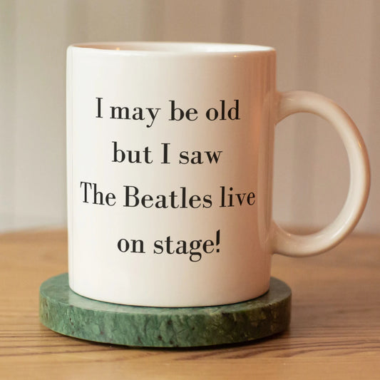 Classic Rock 1960s British Invasion Legend Funny Quote Retro Accent Mug
