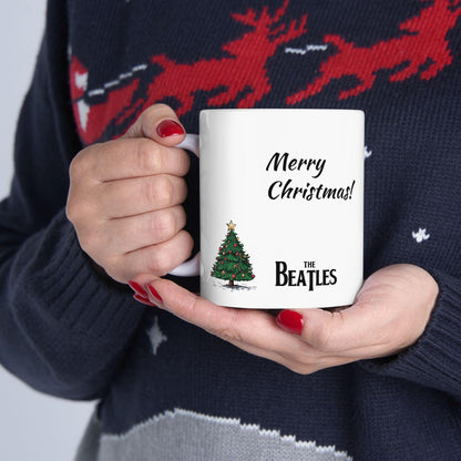 Classic Rock 1960s British Invasion Legend Christmas Tree Holiday Retro Accent Mug