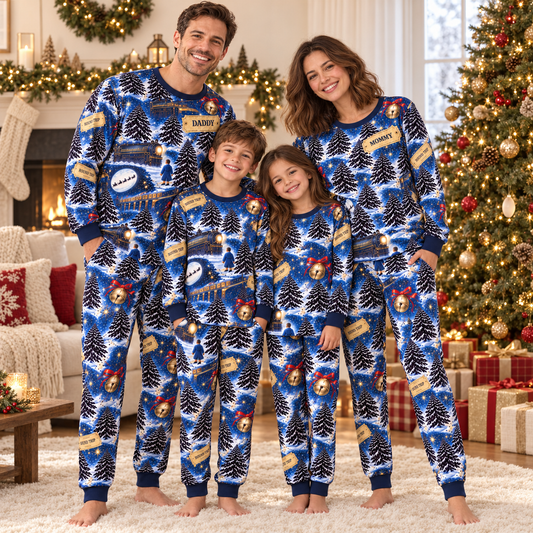 Christmas Express Matching Family Pajama Set