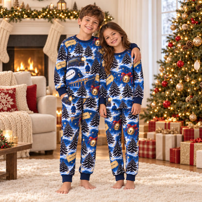 Christmas Express Matching Family Pajama Set