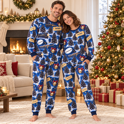 Christmas Express Matching Family Pajama Set