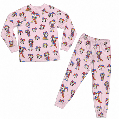 Pink Jester Smile Family Matching Pajamas