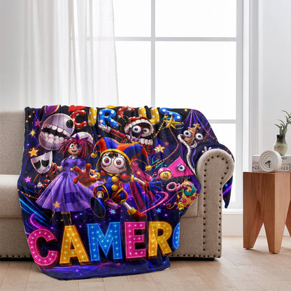 Custom Name Circus Adventure Blanket