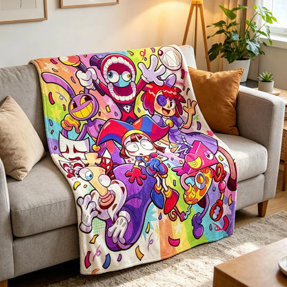 Colorful Circus Adventure Blanket