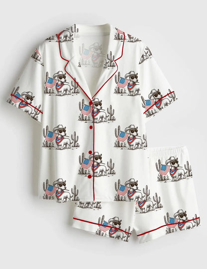 The USA 250th Anniversary Patriotic Dachshund Pajamas – Wiener Dog Mom Gift Sleepwear