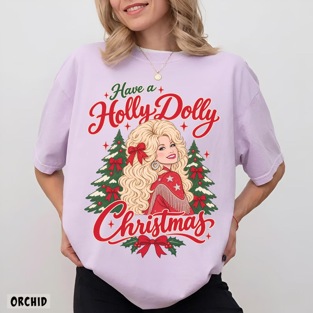 Have a Holly Retro Christmas Country Star Vintage T-Shirt