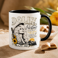 Country Star Sunflower Tribute Two-Tone Ceramic Mug